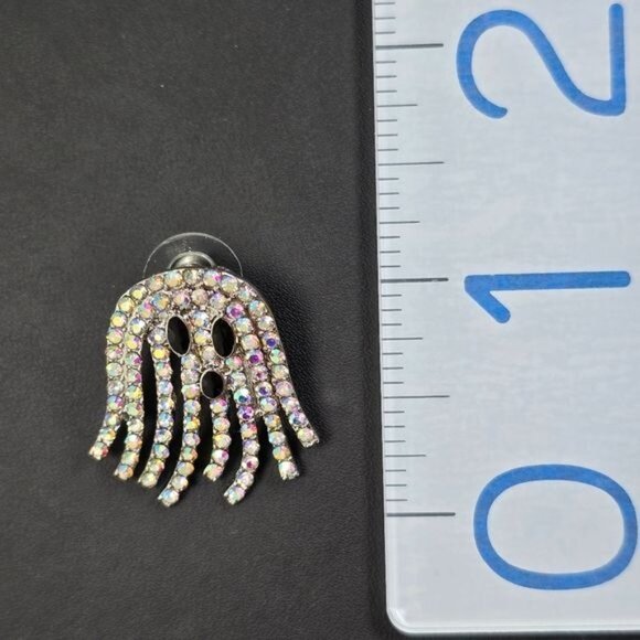 🎃 Sparkly Rhinestone Ghost Earrings (NWOT) - Picture 6 of 6